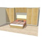 Спалня  за вграждане по размер и дизайн на клиета