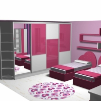 Детска стая в розово за момичета  София